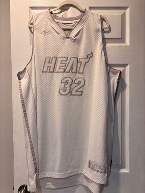 Authentic Reebok White Miami HEAT Shaquille O’Neal Basketball Jersey